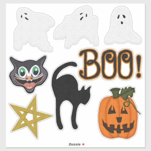 Collectie Felt Kijk Halloween Sticker (Vel)