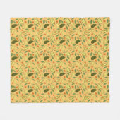 Collectie fruitmandje — Avocado Fleece Deken (Voorkant (Horizontaal))