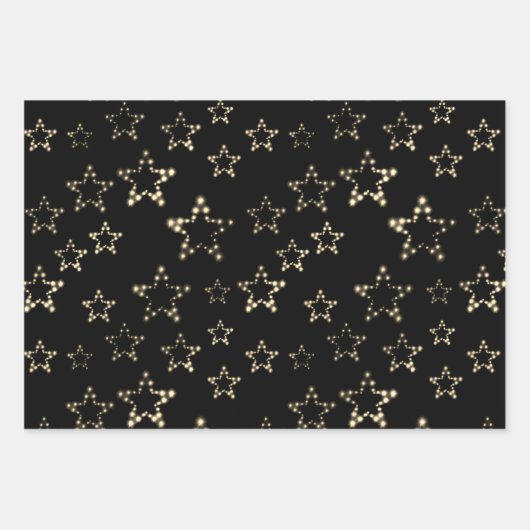 Collectie Glitter Stars Inpakpapier Vel (Voorkant 2)