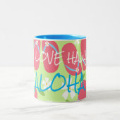 Collectie Hawaii Aloha - Tweekleurige Koffiemok (Center)