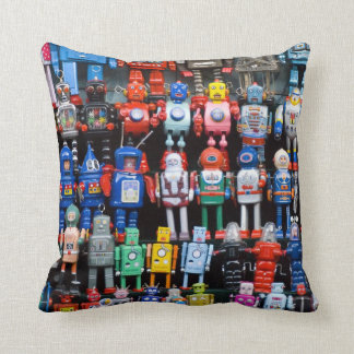 Collectie ijzertin speelgoed robot Pillow Kussen