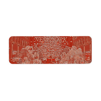 Collectie kerstbomen - New York, New York Thors Etiket