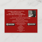 COLLECTIE LADY ELEGANCE VISITEKAARTJE (Achterkant)