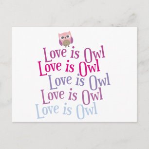 Collectie "Liefde is uil" Briefkaart