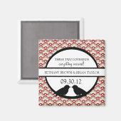 Collectie Lovevogels Sparen de Magnet van de Datum Magneet (Voorkant / Achterkant)