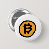 collectie met bitmunt ronde button 5,7 cm (Voorkant /achterkant)
