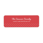 Collectie met kerstwensen etiket (Voorkant)