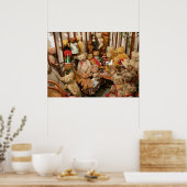 Collectie Old Teddy Bears Poster (Keuken)