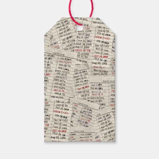 Collectie oude mediawisselaar cadeaulabel (Voorkant)