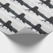 Collectie sneeuwpaarden cadeaupapier (Hoek)