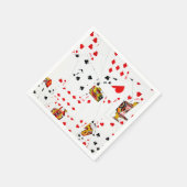 Collectie speelkaarten servet (Hoek)