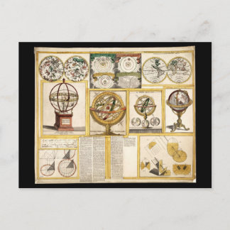 Collectie van astronomische instrumenten (1769) briefkaart