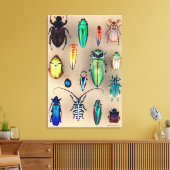 Collectie van beetel canvas afdruk (Insitu (Woonkamer))