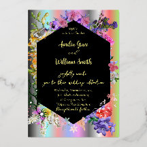 Collectie van bloem met kleurrijke achtergrond