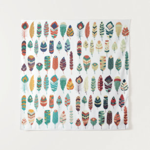 Collectie van boho -  etnische stammen trekken uit wandkleed