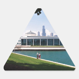Collectie van Chicago Shedd Aquarium Driehoek Sticker