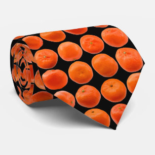 Collectie van clementines - zwart stropdas
