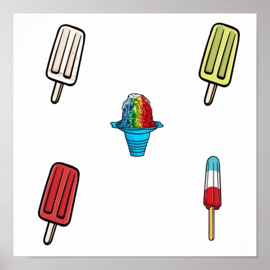 Collectie van consumptie-ijs poster (Voorkant)