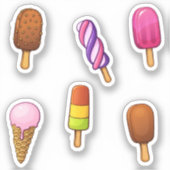 Collectie van consumptie-ijs sticker (Voorkant)