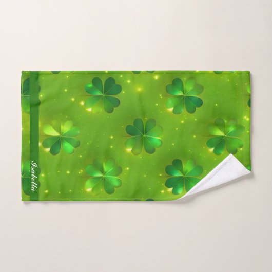 Collectie van de groene moderne St. Patrick's Day  Bad Handdoek (Handdoek)