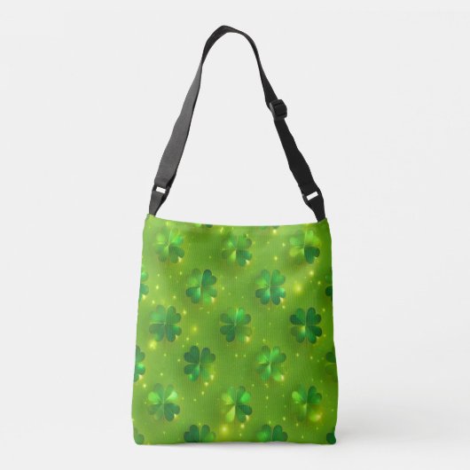 Collectie van de groene moderne St. Patrick's Day  Crossbody Tas (Achterkant)