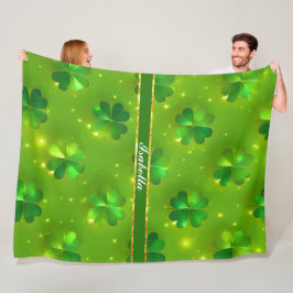 Collectie van de groene moderne St. Patrick's Day  Fleece Deken