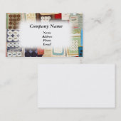 Collectie van de oude gefaseerde Button Visitekaartje (Voorkant / Achterkant)