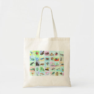 Collectie van de zomerbijbel in Waterverf Tote Bag