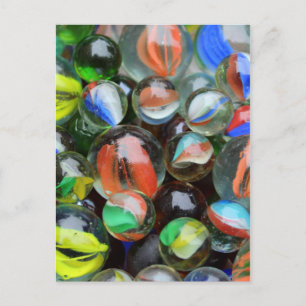 Collectie van glasscherven briefkaart