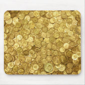 Collectie van goudmunten muismat (Voorkant)