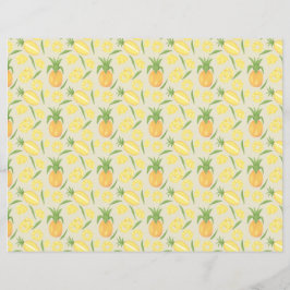 Collectie van het mandje voor fruit - ananassen