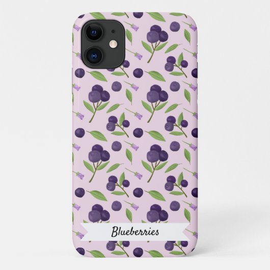 Collectie van het mandje voor fruit - Blauwe besse Case-Mate iPhone Case (Achterkant)