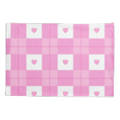 Collectie van het moderne liefdesroze hart kussensloop (Achterkant)