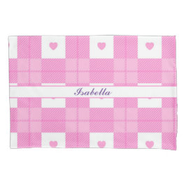 Collectie van het moderne liefdesroze hart kussensloop