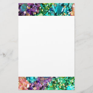 Collectie van kleurrijke kralen briefpapier