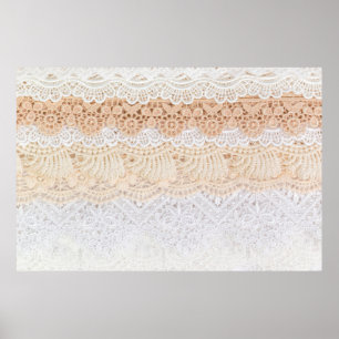 Collectie van naadloze ornamentale florelaas poster