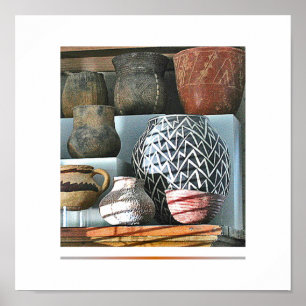 Collectie van Native American Pottery poster
