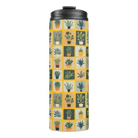 Collectie van planten thermosbeker (Voorkant)