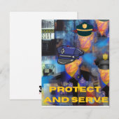 Collectie van politiewaardering notitiekaartje (Voorkant / Achterkant)