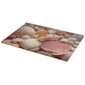 Collectie van schelpen Scallops Clams en Conch Snijplank (Hoek)