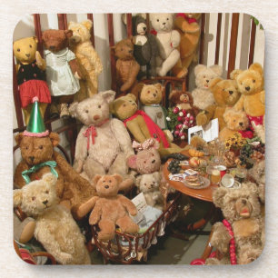 Collectie van Teddy Bears Drankjes Onderzetter