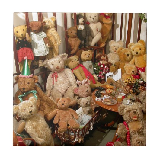 Collectie van Teddy Bears Tegeltje (Voorkant)