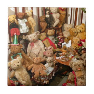 Collectie van Vintage Teddyberen Tegeltje