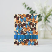 Collectie van vlinder briefkaart (Staand voorkant)