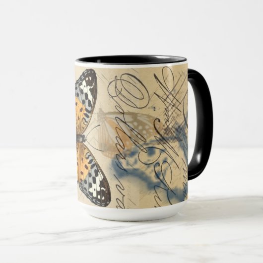 Collectie van vlinder Mok (Voorkant rechts)