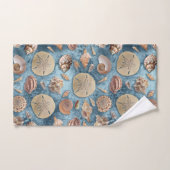 Collectie van zeeschelpen bad handdoek (Handdoek)