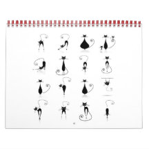 Collectie van zwarte katten