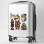  COLLECTIE VICTORIAANS KERST STICKER (Koffer)