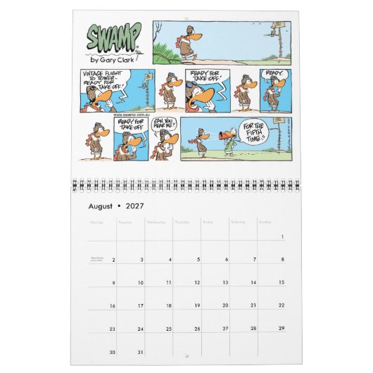 Collectie voor de Cartoon van de luchtvaart Kalender (Aug 2027)