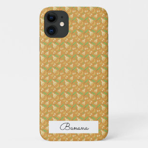 Collectie voor het mandenpatroon voor fruit - bana iPhone 11 hoesje